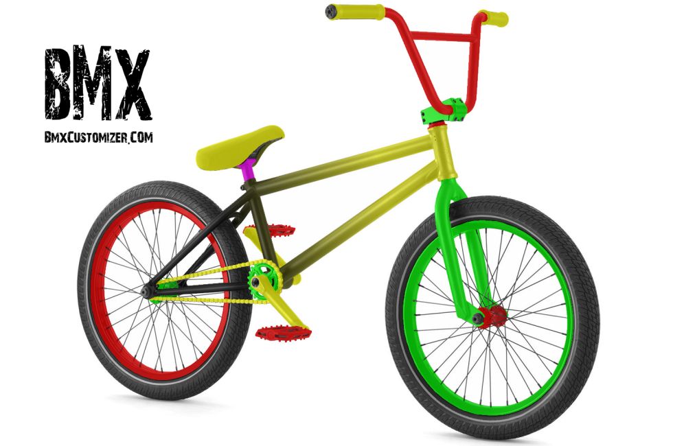 ajustement bmx logo rasta