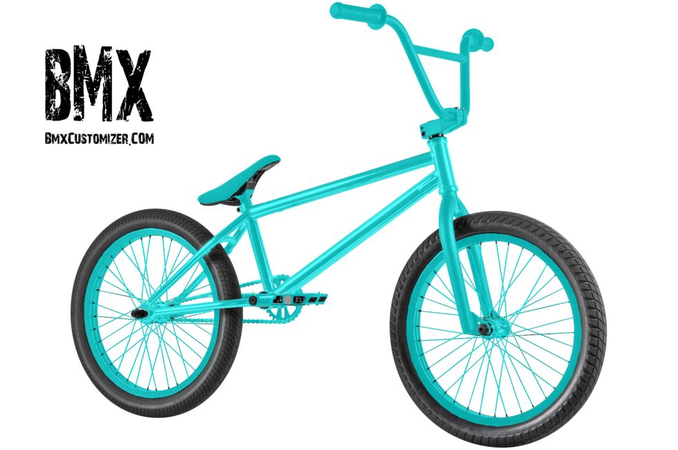 teal bmx frame