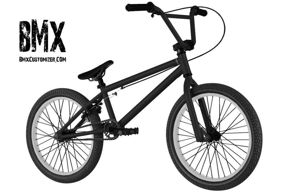 plain black bmx