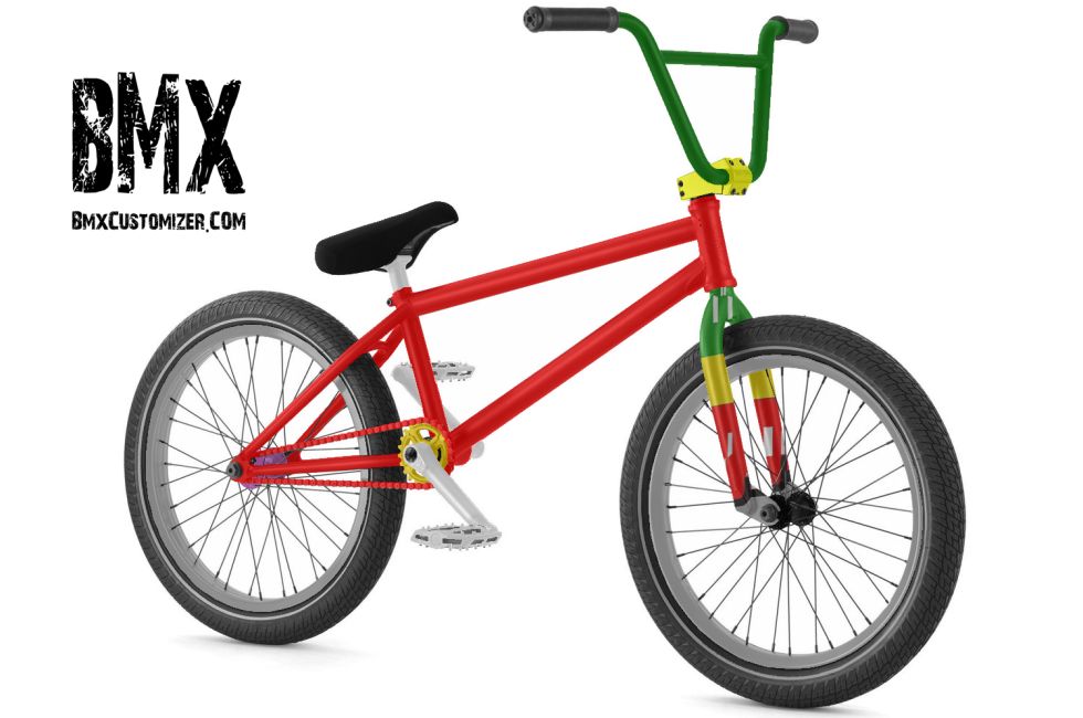 ajustement bmx logo rasta