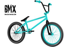 black and blue bmx bike