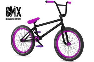 black and pink bmx bike