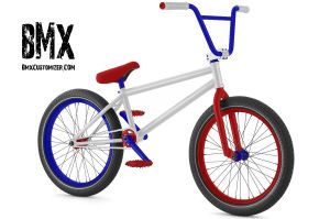 red white and blue bmx bike