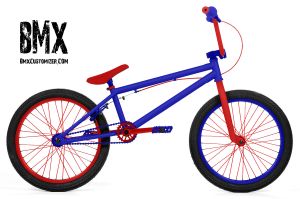 red white and blue bmx bike