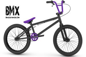 black and purple bike