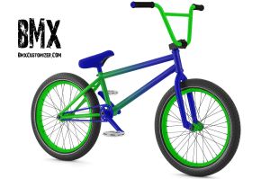 blue and green bike