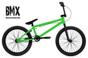 bmx bike green and black