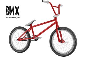 red and white bmx